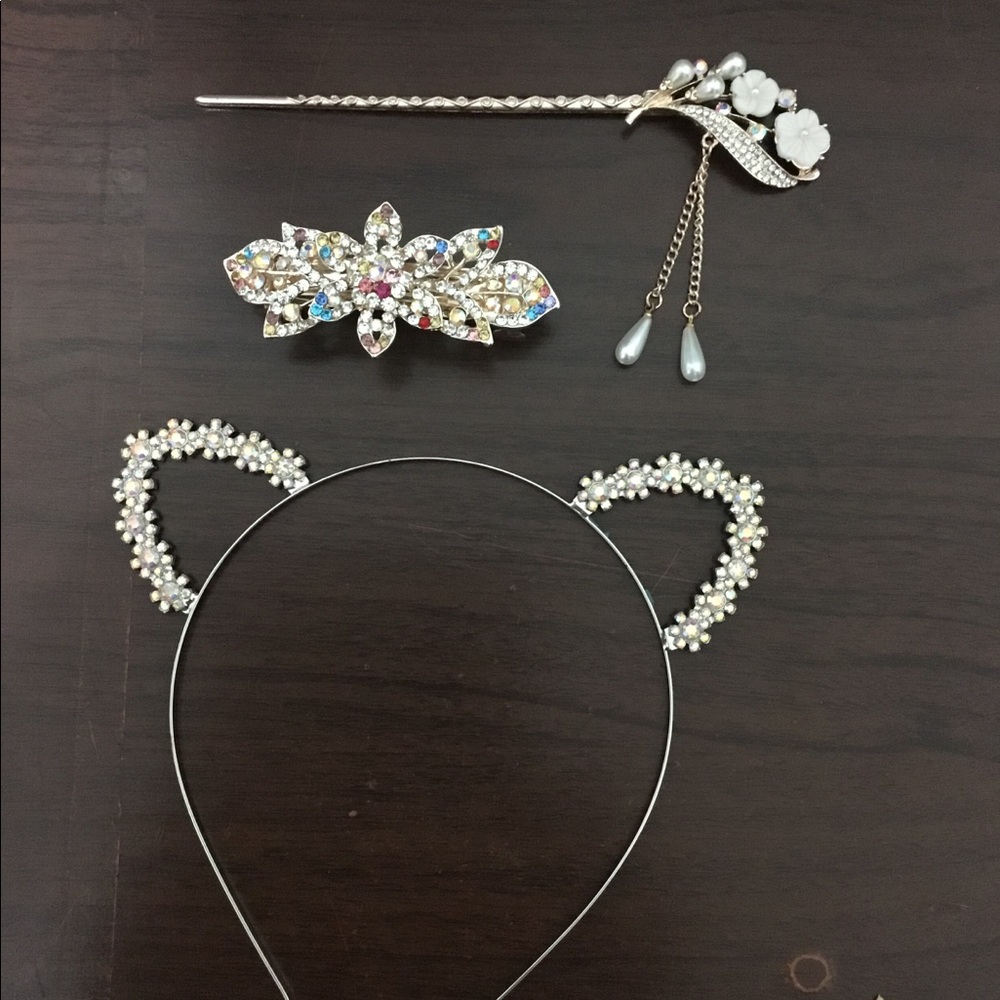 Accessories bundle, hair clip, hair stick,